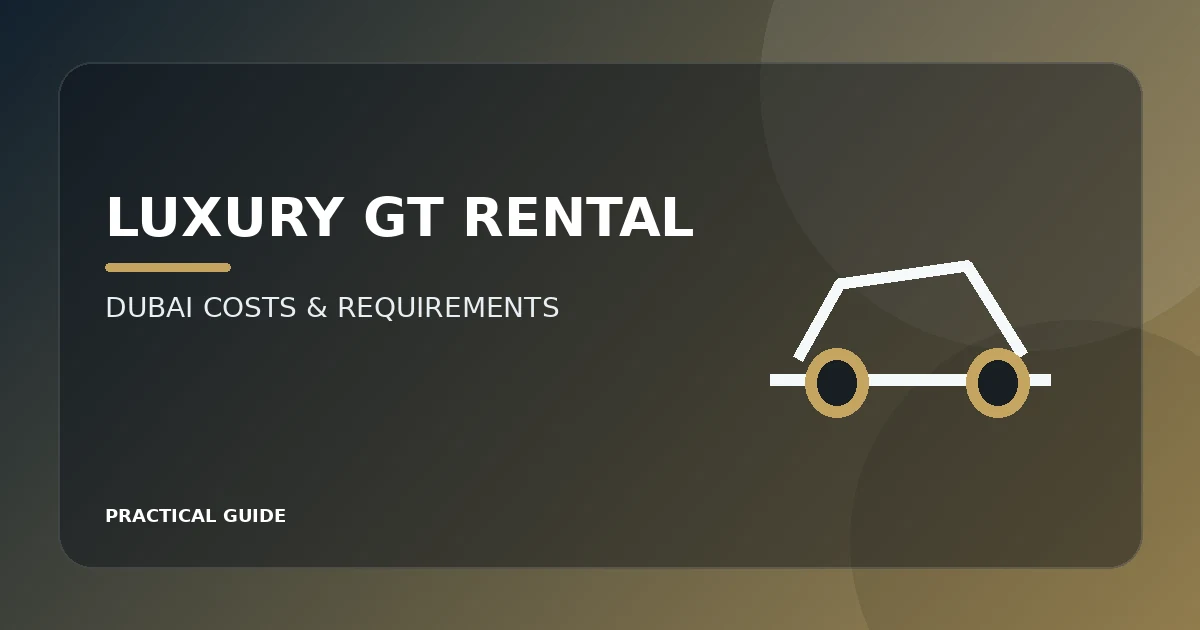 Luxury Bentley Continental GT rental guide for Dubai